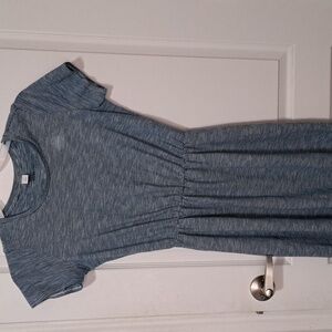 Old Navy Blue Striped Midi Dress